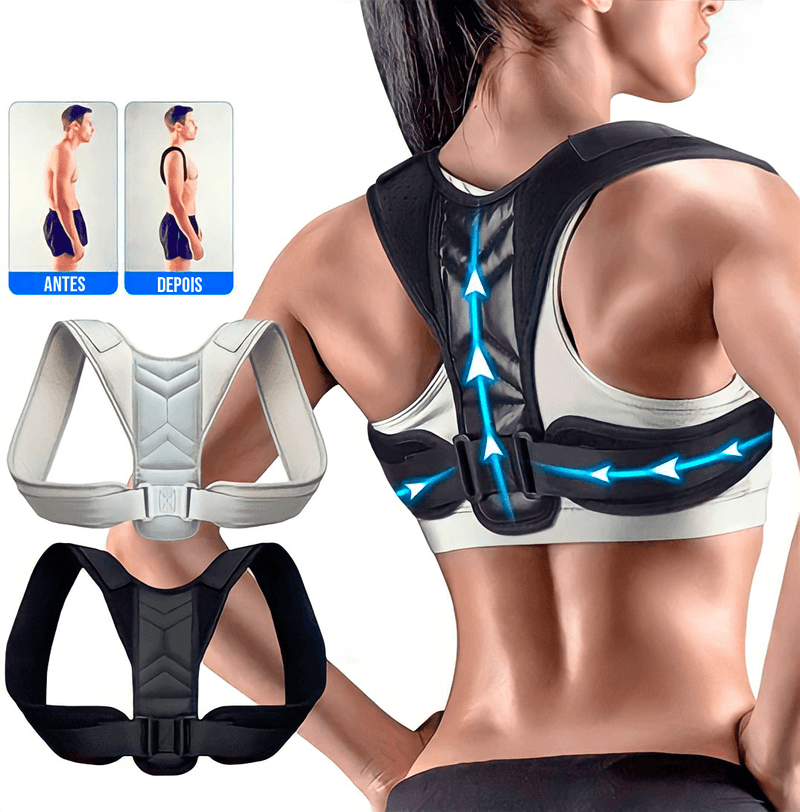 Corretor Postural Magnético Ajustável - Coluna, Ombro, Lombar e Clavícula - Prime Ofertas