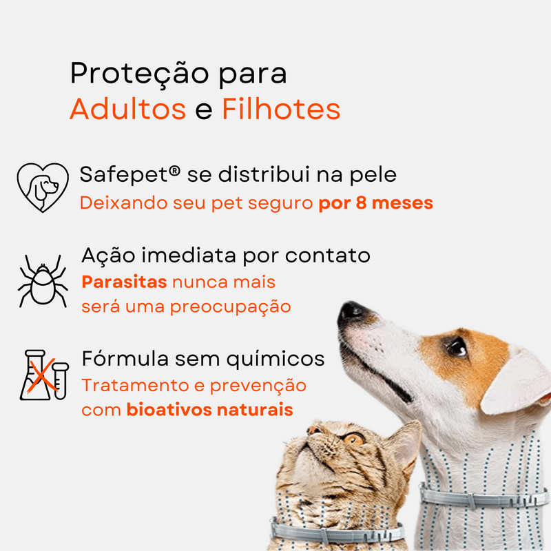 Colar Anti Pulgas e Carrapatos Original - 8 Meses de Proteção - Prime Ofertas