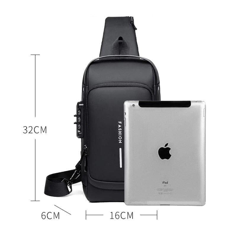 Bolsa Slim Bag - Mochila Anti-Furto com Senha USB - Prime Ofertas