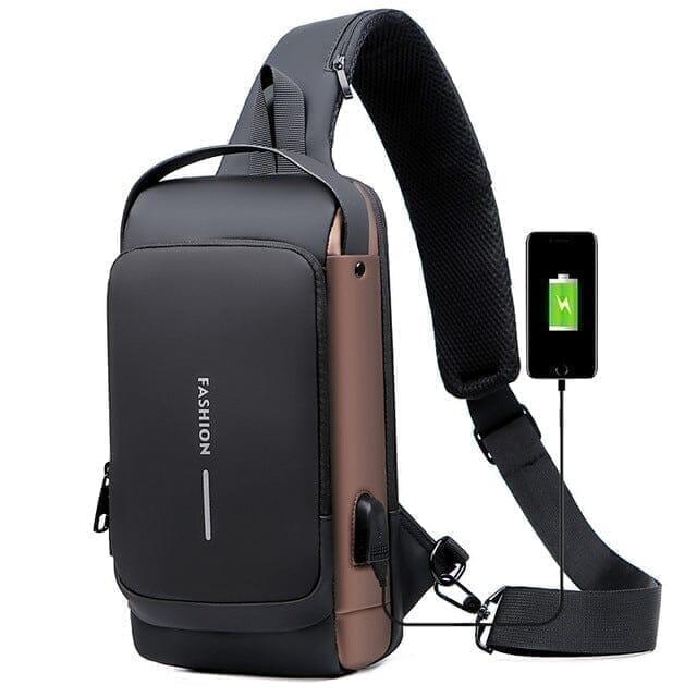 Bolsa Slim Bag - Mochila Anti-Furto com Senha USB - Prime Ofertas