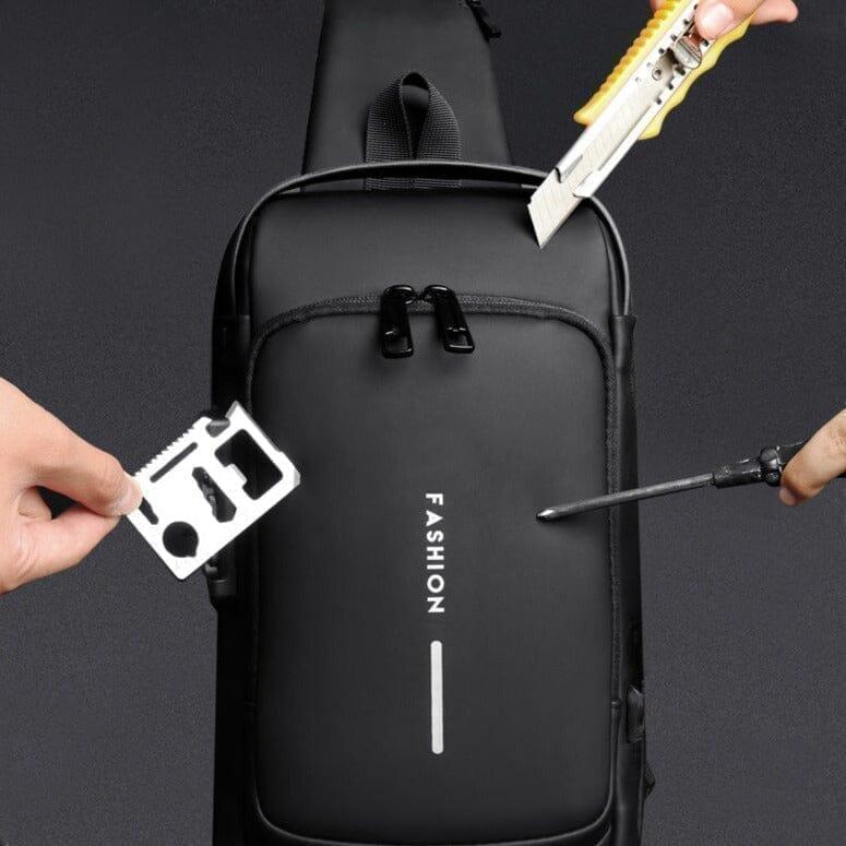 Bolsa Slim Bag - Mochila Anti-Furto com Senha USB - Prime Ofertas